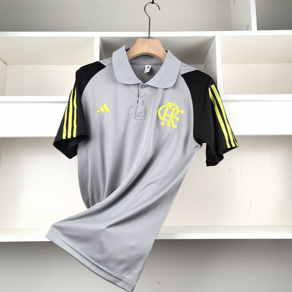 Camiseta 24∕25 Flamengo Treino Polo - Cinza - foto principal