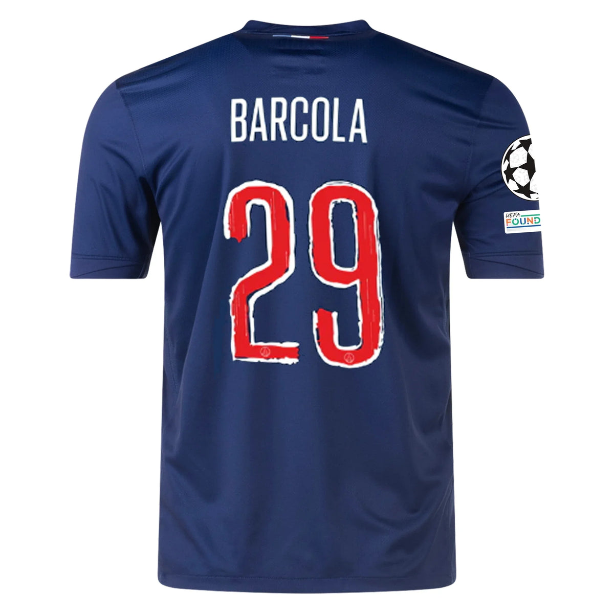 Camiseta Barcola PSG 24/25 Home - Champions League - foto principal