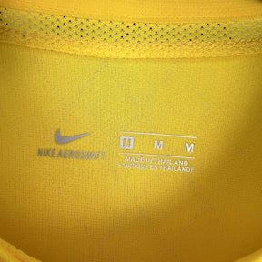 Camiseta Retrô Seleção Brasil 2002/02 Home - detalle de la manga