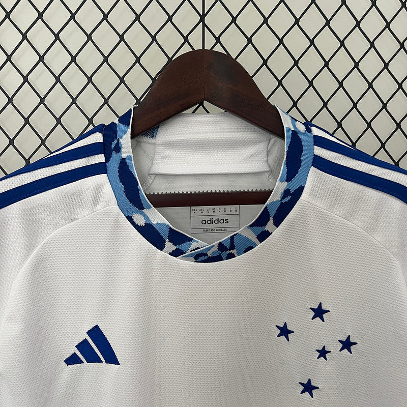Camiseta 24∕25 Cruzeiro away All sponsors - detalle del cuello
