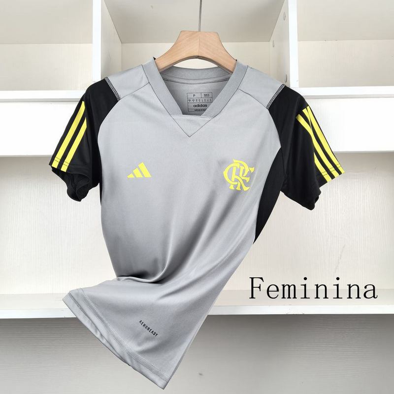 Camiseta Flamengo Feminina 24/25 - Cinza - vista frontal