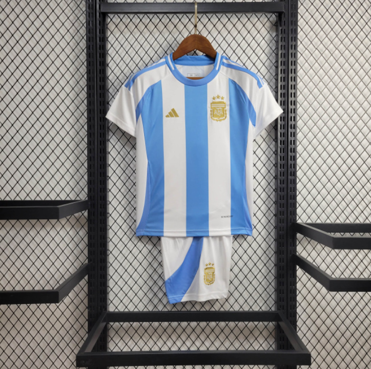 Kids Seleção Argentina l 2024∕25 Branco- Azul - foto principal