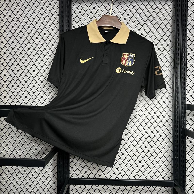 Camiseta Barcelona Polo 24/25 - Preto - foto principal