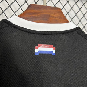 Camiseta Ajax 24/25 - Preto - tejido y acabado