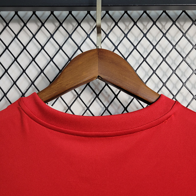 Camiseta 23∕24 Flamengo Treino - Femenino - Vermelho - vista frontal