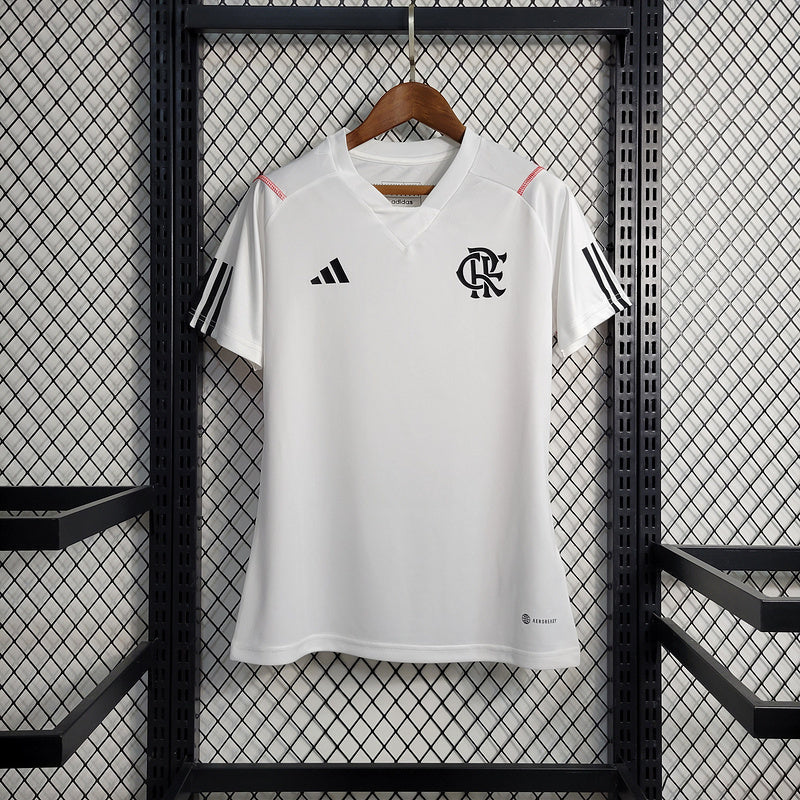Camiseta 23∕24 Flamengo Treino - Femenino - Branco - foto principal