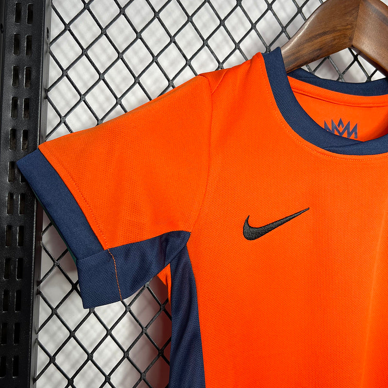 Kids Seleção da Holanda l 2024∕25 - vista trasera