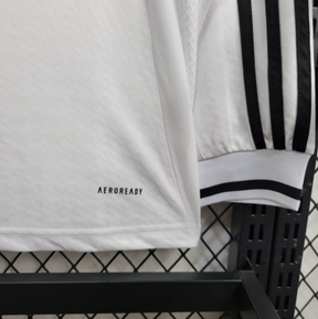 Camiseta 24∕25 Long sleeveReal Madrid Branco - detalle del cuello