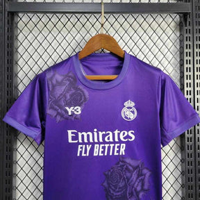 Kids Real Madrid 2024∕25- Roxo - detalle del cuello