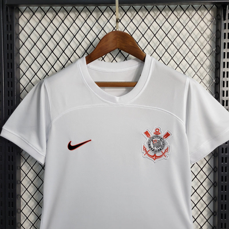 Camiseta 23∕24 Corinthians ll - Femenino - Branco - vista frontal