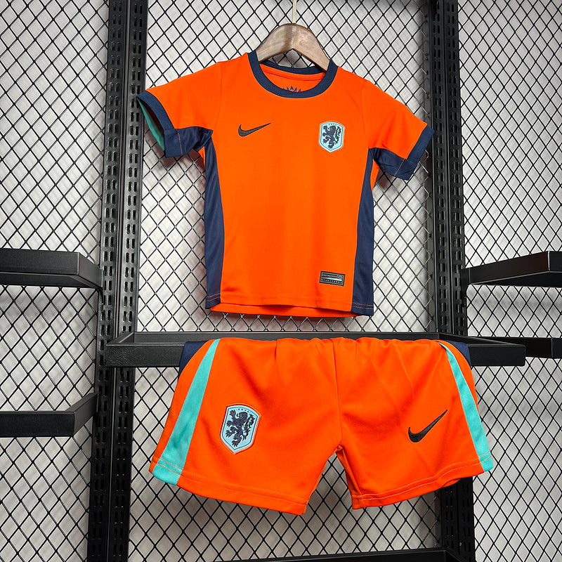 Kids Seleção da Holanda l 2024∕25 - detalle del cuello