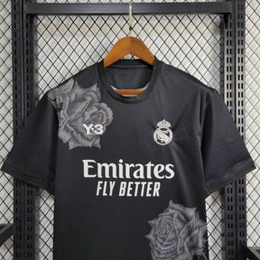 Camiseta Edição Especial Y-3 Real Madrid 24/25 - Preto - tejido y acabado