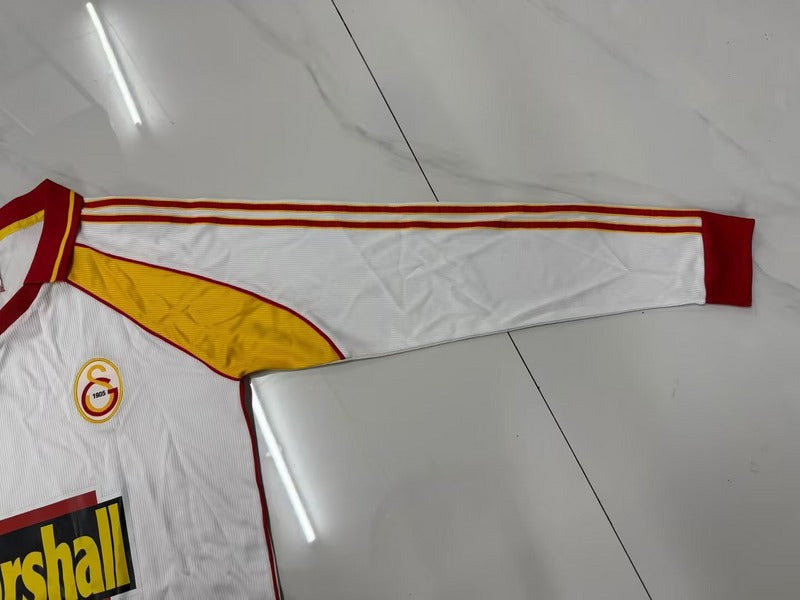 Camiseta Galatasaray 99/00  Long Sleeve - Away Retro - detalle del cuello