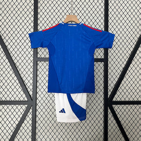 Kids Italia 24/25 Adidas - Azul - tejido y acabado