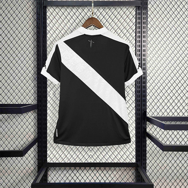 Camiseta Feminina do Vasco da Gama 24/25 Home - Preto - vista frontal