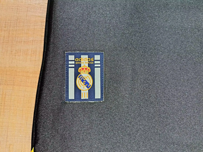 Camiseta Real Madrid 99/00  Long Sleeve - Away Retro - detalle del cuello