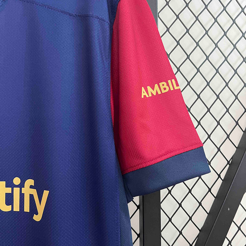 Camiseta Barcelona 24/25 Home I - tejido y acabado