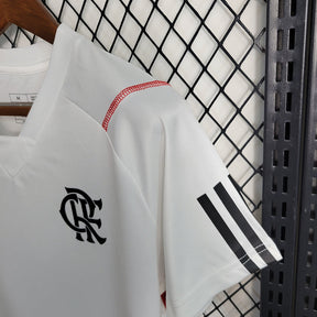 Camiseta 23∕24 Flamengo Treino - Femenino - Branco - vista frontal