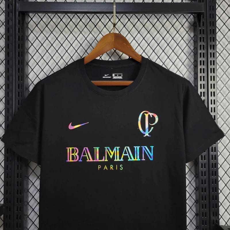 Camiseta 24∕25 Corinthians Balmain - detalle de la manga