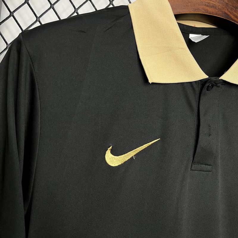Camiseta Barcelona Polo 24/25 - Preto - vista trasera