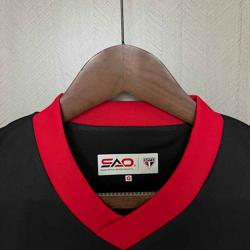 Camiseta 24∕25 São Paulo Edição Especial Preto - detalle de la manga
