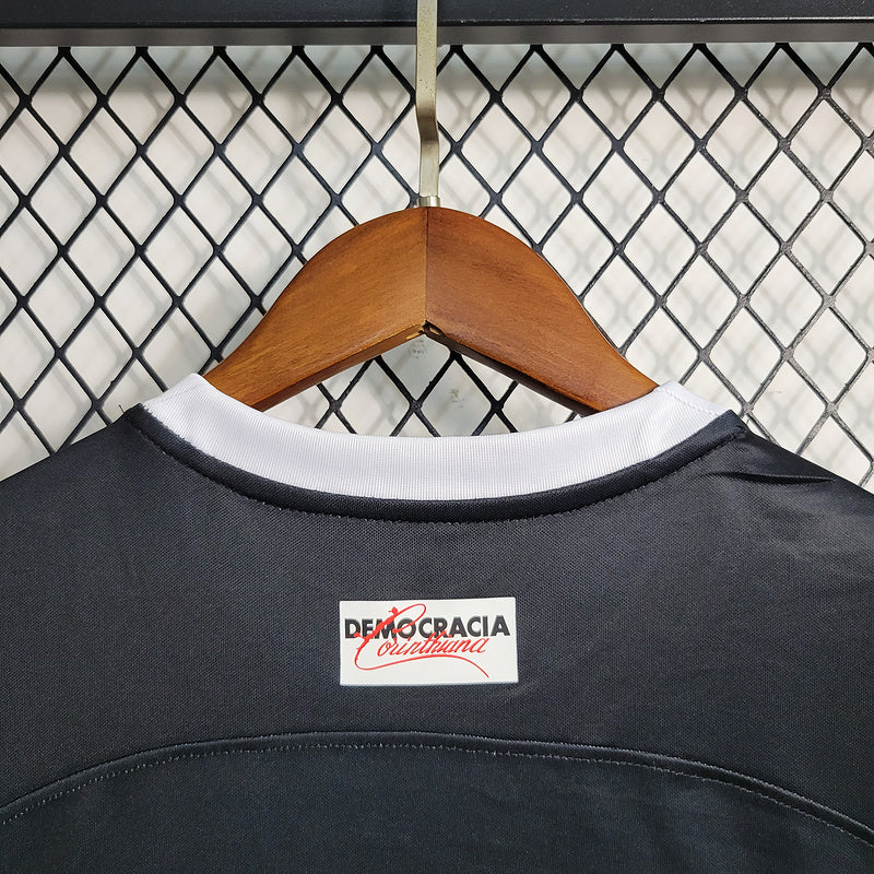 Camiseta 23∕24 Corinthians ll - Femenino - Preto - detalle de la manga