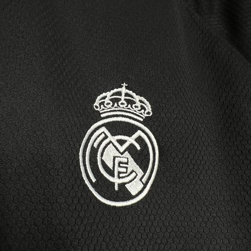 Camiseta Real Madrid 24/25 - Preto - vista frontal