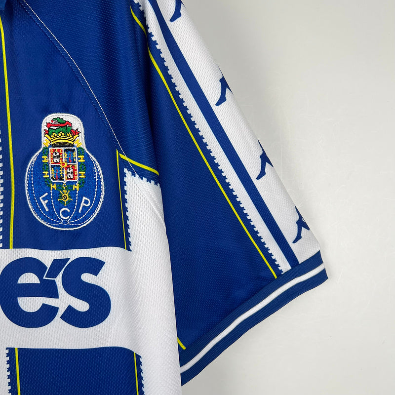 Camiseta Retro Porto 97/99 - Azul - detalle de la manga