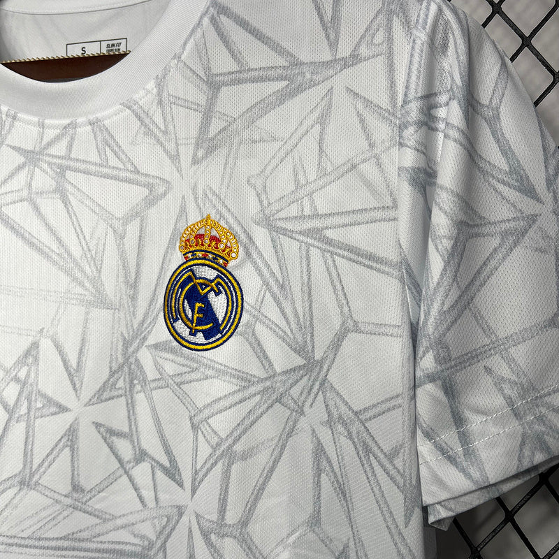 Camiseta 24/25  Real Madrid Training- Branco - vista trasera