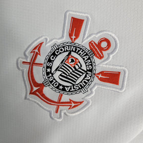 Camiseta 23∕24 Corinthians ll - Femenino - Branco - tejido y acabado