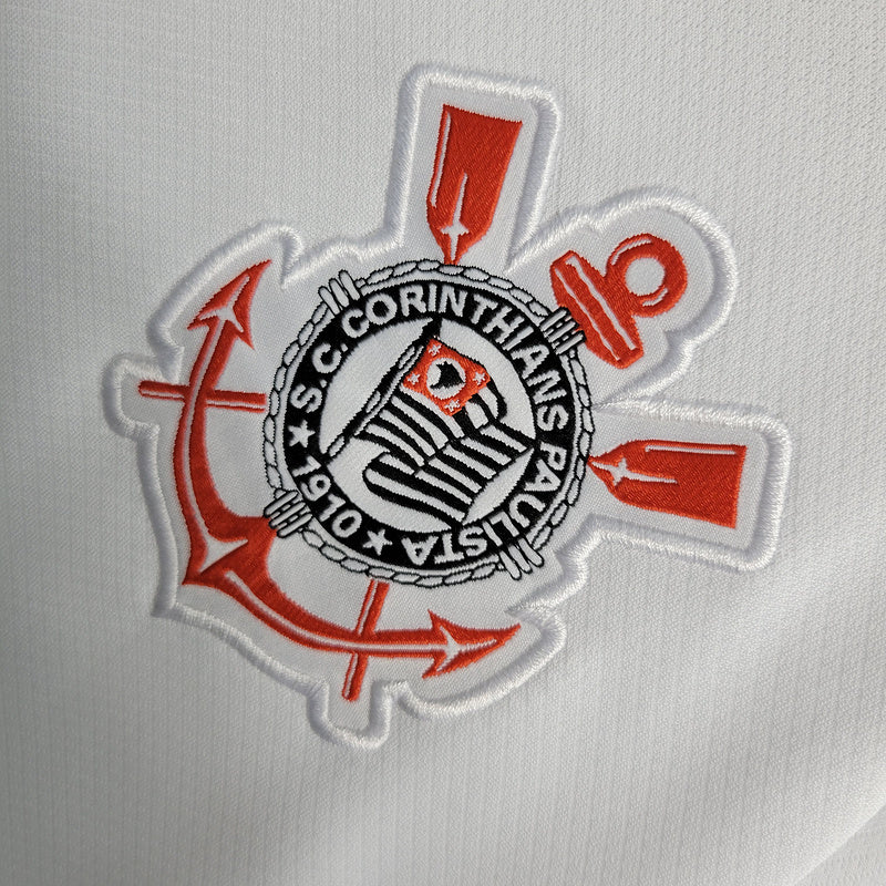 Camiseta 23∕24 Corinthians ll - Femenino - Branco - tejido y acabado
