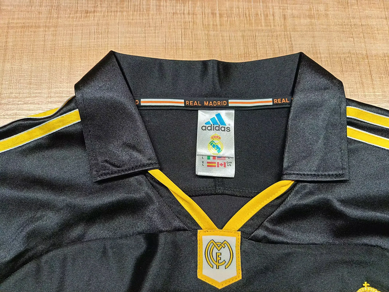 Camiseta Real Madrid 99/00  Long Sleeve - Away Retro - tejido y acabado