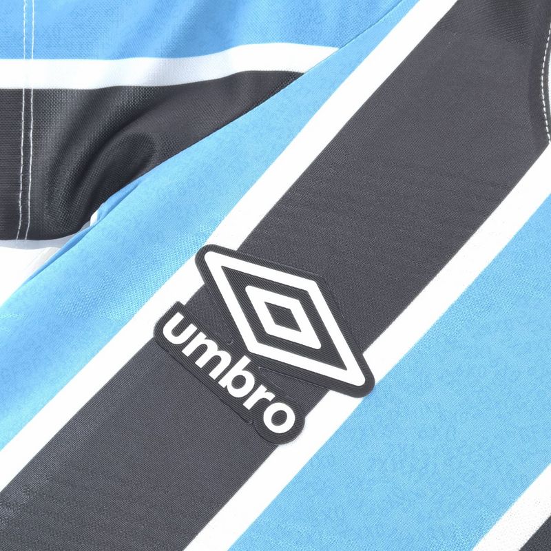 Camiseta Gremio Titular Feminina 24/25 - Preto e Azul - tejido y acabado