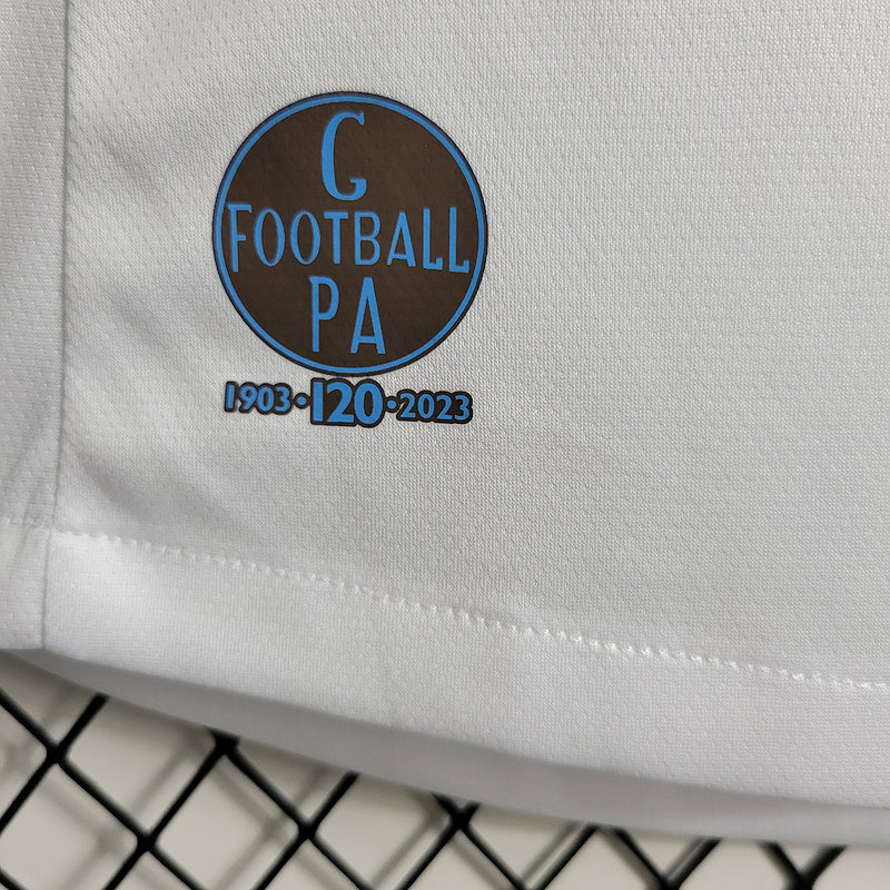 Camiseta 23∕24 Gremio ll - Femenino - Branco - detalle del cuello