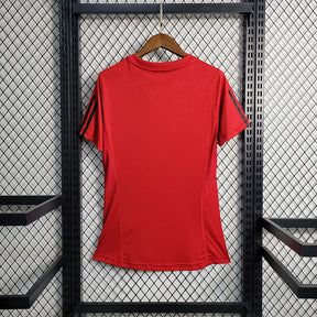 Camiseta 23∕24 Flamengo Treino - Femenino - Vermelho - vista frontal