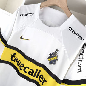 Camiseta Aik II 24/25 - Branco e Amarelo - tejido y acabado