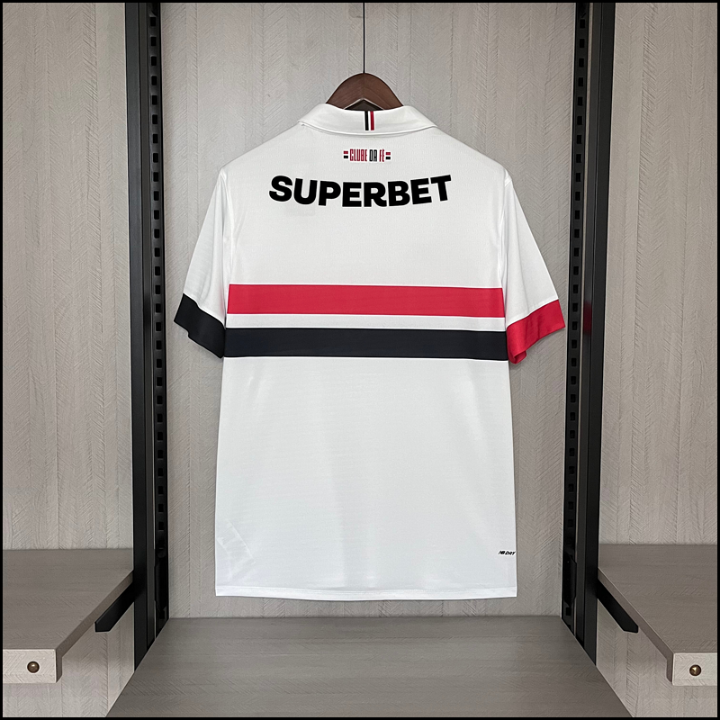 Camiseta 24∕25 São Paulo l Branco all sponsors - detalle de la manga