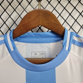 Kids Seleção Argentina l 2024∕25 Branco- Azul - tejido y acabado