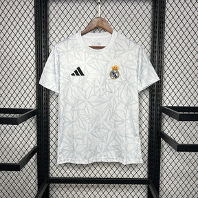 Camiseta 24/25  Real Madrid Training- Branco - detalle del cuello