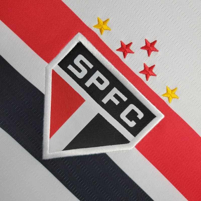 Camiseta 24∕25 Manga longa São Paulo Branco - tejido y acabado