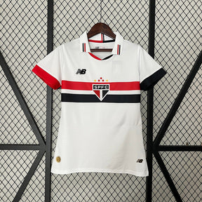 Camiseta Feminina do São Paulo Home I 24/25 - Branco - foto principal