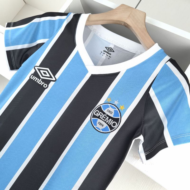 Camiseta Gremio Titular Feminina 24/25 - Preto e Azul - foto principal