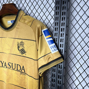 Camiseta Real Sociedade II  24/25 - Amarelo - tejido y acabado