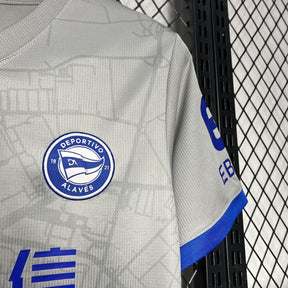 Camiseta do Deportivo Alavés ll 24/25 Branco - detalle de la manga