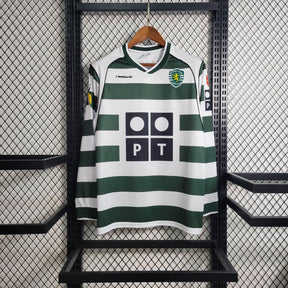 Camiseta Sporting Retrô 2001/03 Manga Longa Verde - foto principal