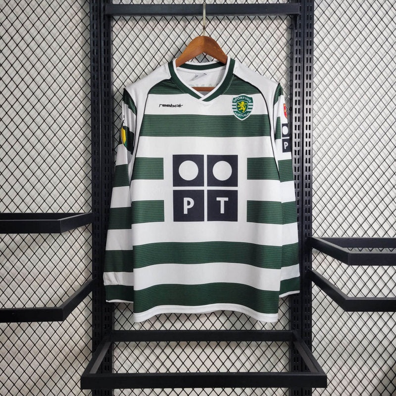 Camiseta Sporting Retrô 2001/03 Manga Longa Verde - foto principal