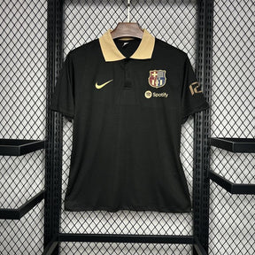 Camiseta Barcelona Polo 24/25 - Preto - detalle de la manga