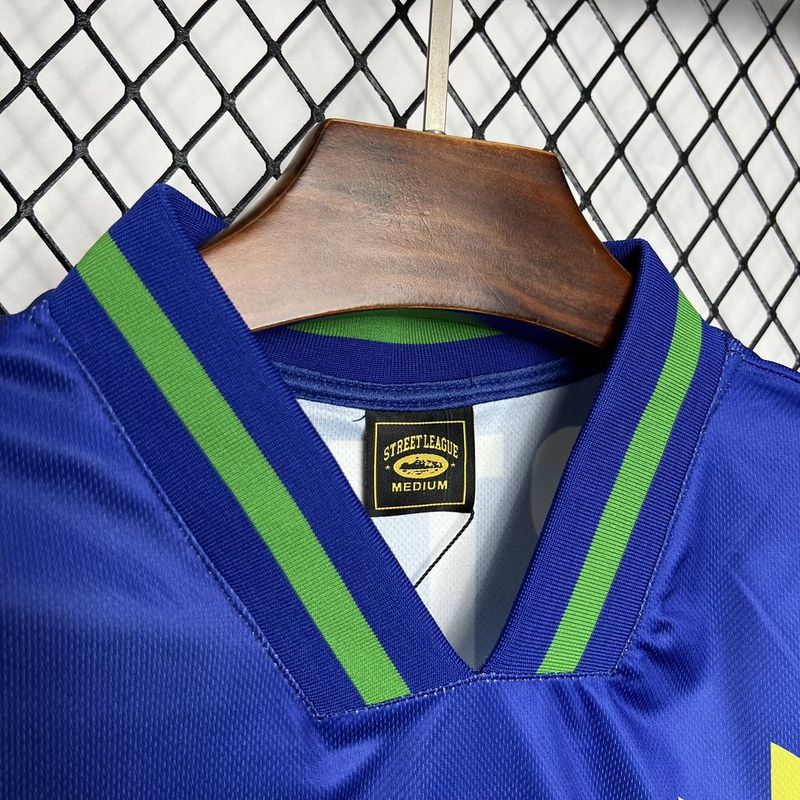 Camiseta Brasil Retro 1995 - detalle de la manga