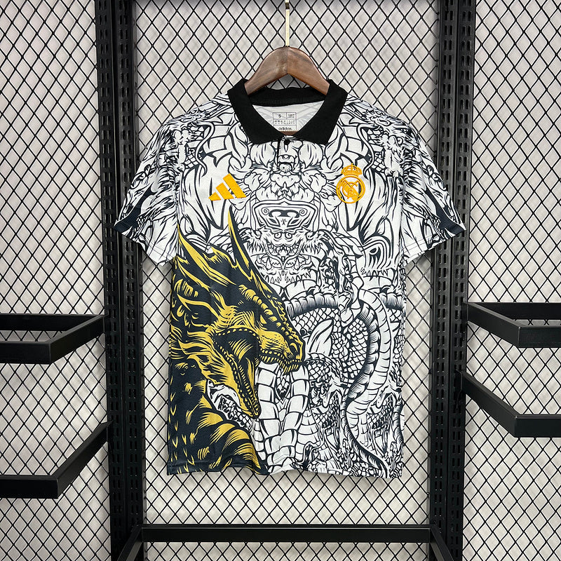 Camiseta 24/25  Real Madrid Edição Especial - Branco - detalle de la manga