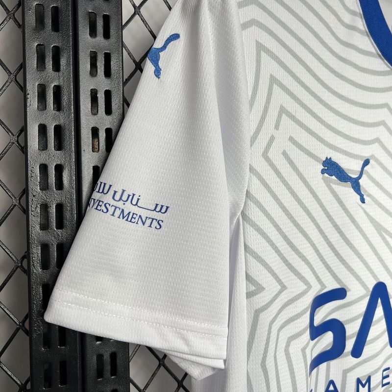 Camiseta Al Hilal II 24/25 - Branco - detalle de la manga